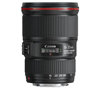 CANON EF 16-35 mm f/4L USM IS Wide-angle Zoom Lens - Black