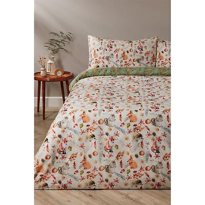 Homelife Autumn Fall Animal Duvet Cover Set