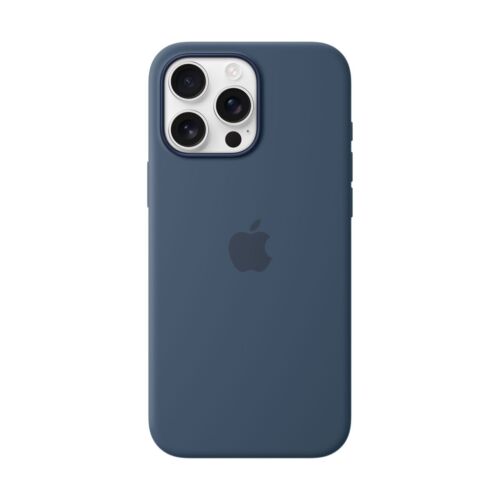 Apple Silicone Case with MagSafe' For iPhone 16 Pro Max Denim