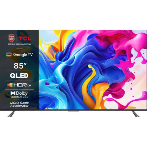 TCL 85C645K 85 Inch LED 4K Ultra HD Smart TV Bluetooth WiFi