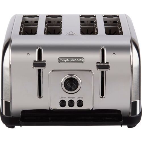 Morphy Richards 240130 Venture 4 Slice Toaster Brushed Steel