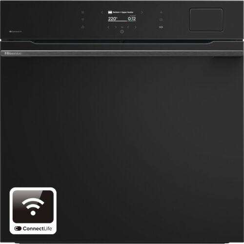 Hisense BAS6AH8BUKWF Built In 60cm Electric Single Oven Jet Black A+