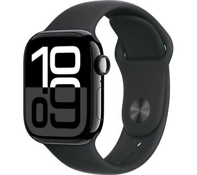 APPLE Watch Series 10 Cellular - 42 mm Jet Black Case  - DAMAGED BOX