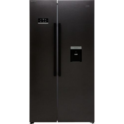 Beko ASD2341VB HarvestFresh™ 91cm Frost Free American Fridge Freezer Black