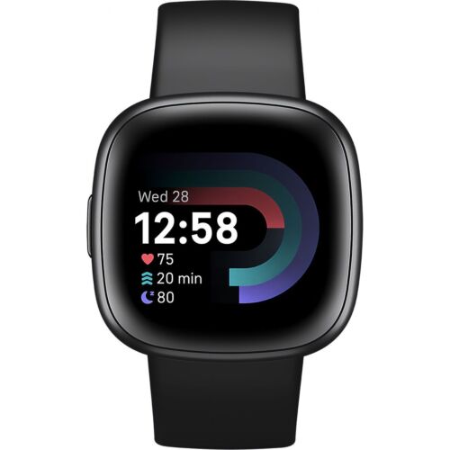 Fitbit CMS Waterproof Smart Watch S/L Black/Graphite Aluminium Case