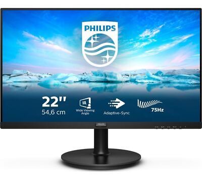 PHILIPS 222V8LA Full HD 22" LCD Monitor - Black - DAMAGED BOX