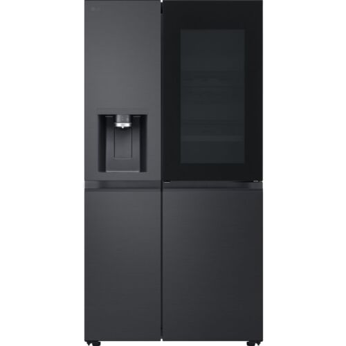 LG GSXE90EVAD InstaView™ 91cm Frost Free American Fridge Freezer Black Steel D