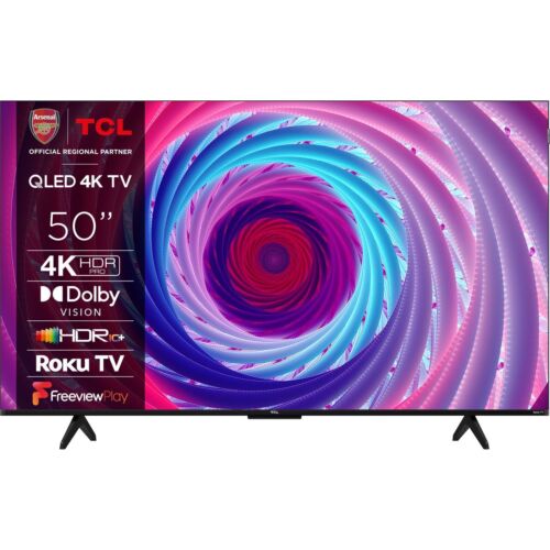 TCL 50RC650K 50 Inch QLED 4K Ultra HD Smart TV Bluetooth WiFi