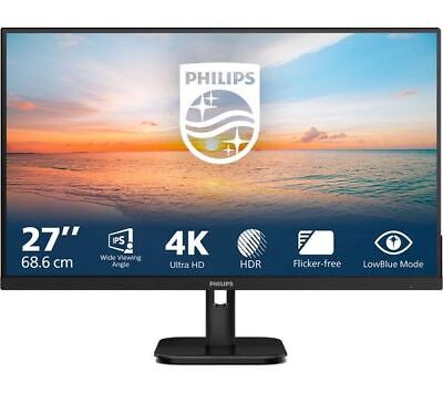 PHILIPS 4K Ultra HD 27" IPS Monitor - Black - DAMAGED BOX