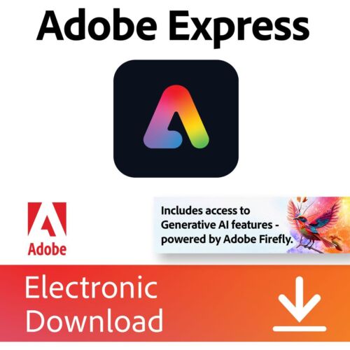 Adobe Creative Cloud Express Photography/Documents Digital Download