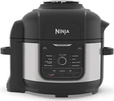 NINJA FoodiMax Pressure Cooker and Air Fryer - Black and Silver - DAMAGED BOX