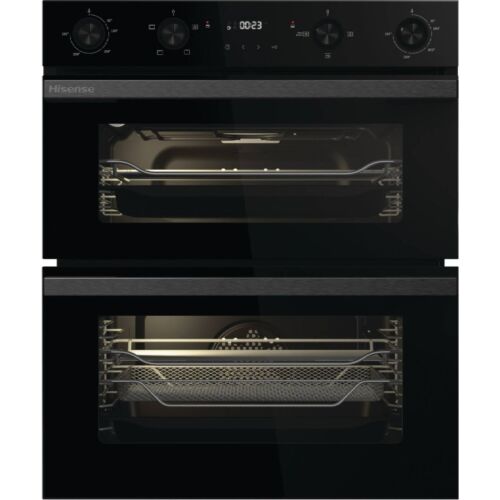 Hisense BUD714221ADBG Built Under 60cm Electric Double Oven Black A/A