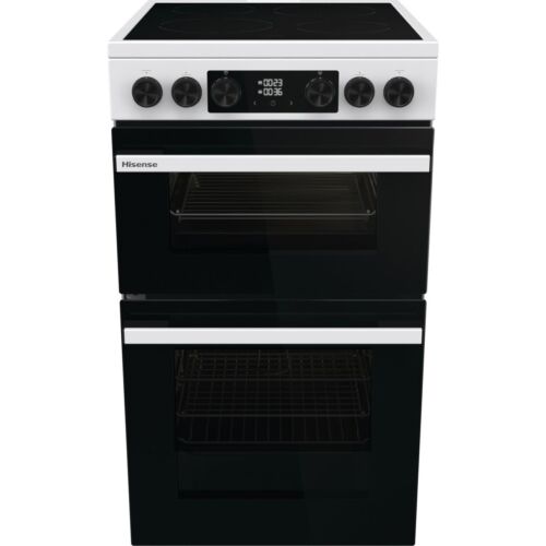 Hisense HDCEC5C10W Hi6 Max 50cm Free Standing Electric Cooker with Ceramic Hob