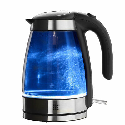 Lakeland Blue Glow Mirrored Kettle 1.7L With Quiet Mark 2000W