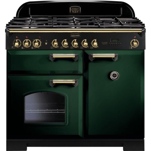 Rangemaster CDL100DFFRG/B Classic Deluxe 99cm Dual Fuel Range Cooker 5 Burners