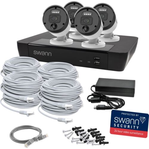 Swann SWNVK-876804SF-EU 8 channel 4 bullet camera 4K 1TB HDD NVR CCTV kit 4K