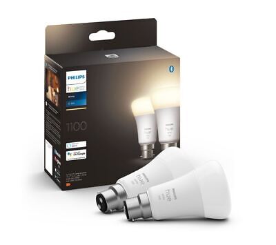 PHILIPS HUE White Smart LED Bulb with Bluetooth - B22, 1100 Lumen