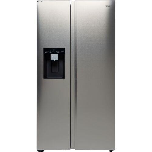 Haier HSW59F18DIMM 91cm Frost Free American Fridge Freezer Stainless Steel D