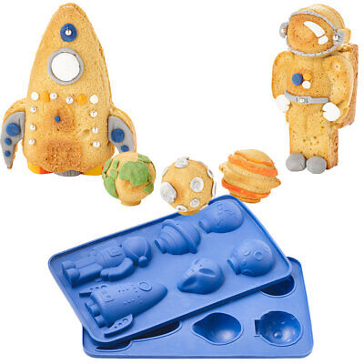 Lakeland 3D Silicone Space Ship Planet and Astronaut Cake Mould