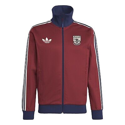 Adidas Mens Originals Arsenal Beckenbauer Track Top Adults Licensed Tracksuit