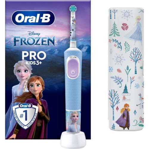 Oral B Vitality PRO Kids Giftset Frozen Electric Toothbrush With Timer Blue