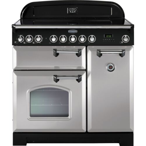 Rangemaster CDL90EIRP/C Classic Deluxe 90cm Electric Range Cooker 5 Burners A/A