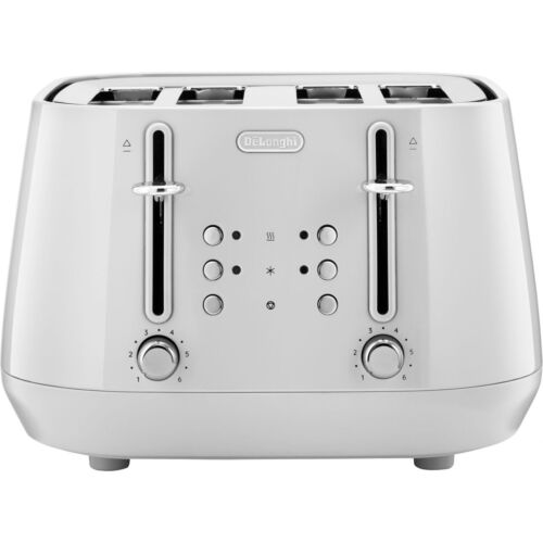 De'Longhi CTY4003.W Eclettica 4 Slice Toaster White