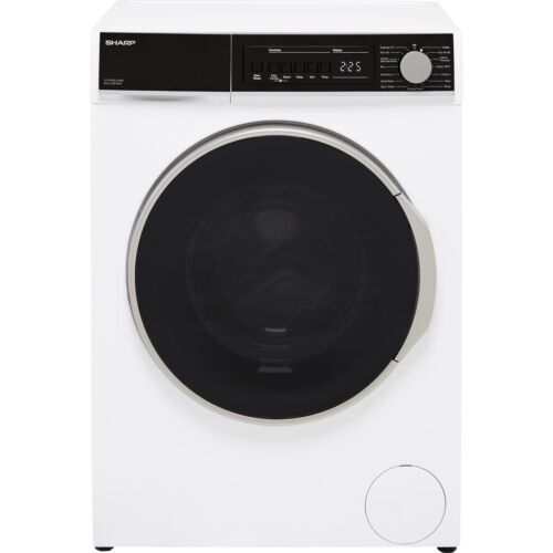 Sharp ES-NFB814AWB 8Kg Washing Machine White 1400 RPM B Rated